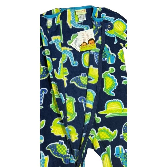 NWT Peas & Carrots by Steve Footie Sleepwear with Turtles and Dinosaurs Sz 3T - Picture 3 of 7